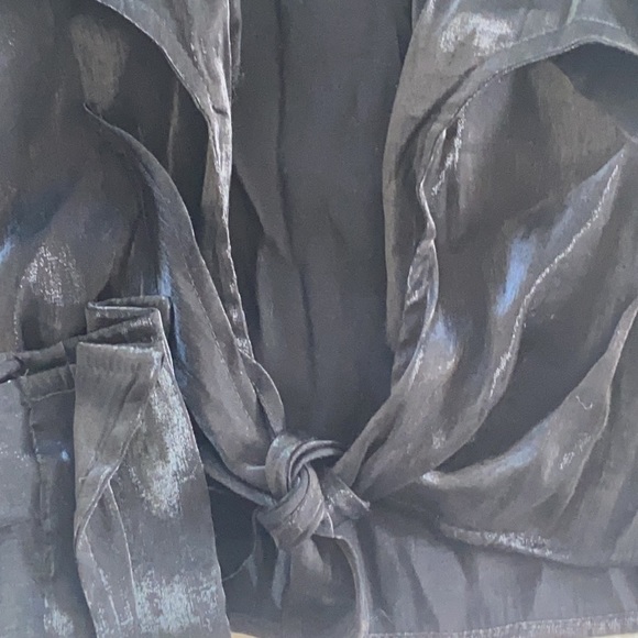 MGR VINTAGE BLACK SHINY BLOUSE - Picture 4 of 4